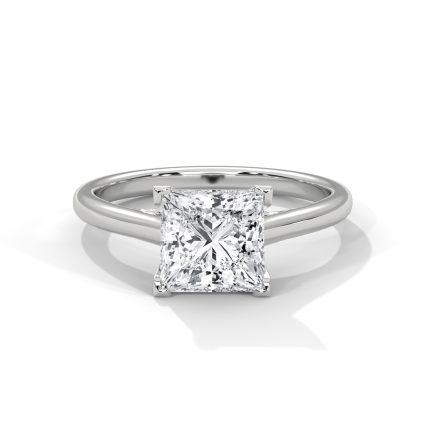 Princess Lab Diamond Solitaire ring