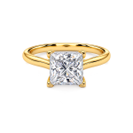 Princess Lab Diamond Solitaire ring
