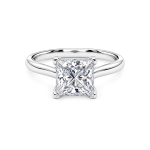 Princess Lab Diamond Solitaire ring Dubai