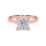 Princess Lab Diamond Solitaire ring UAE