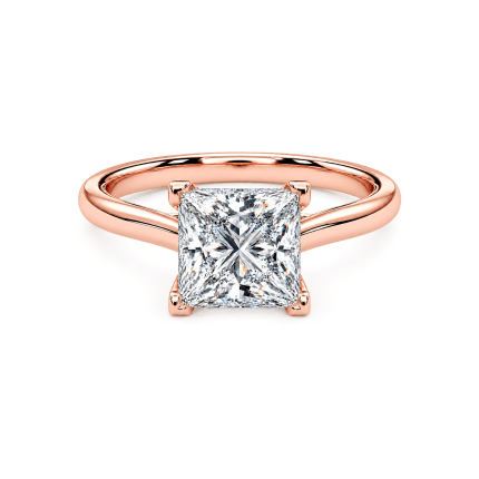Princess Lab Diamond Solitaire ring UAE