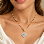 Princess lab Diamond Halo Pendant Dubai UAE