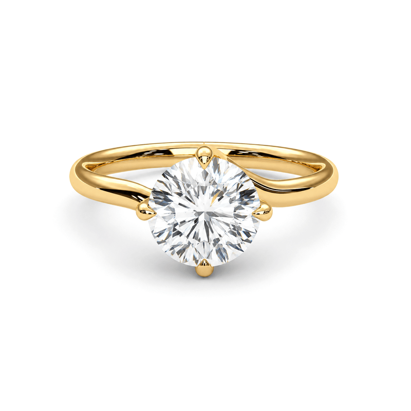 Twisted Lab diamond ring