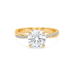 Twisted shanks lab diamond ring
