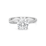 Twisted shanks lab diamond ring Dubai