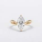 3 carat Marquise shape lab diamond ring