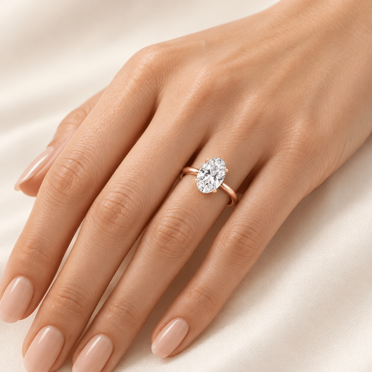 Lab diamond engagement rings Gold Souk Dubai