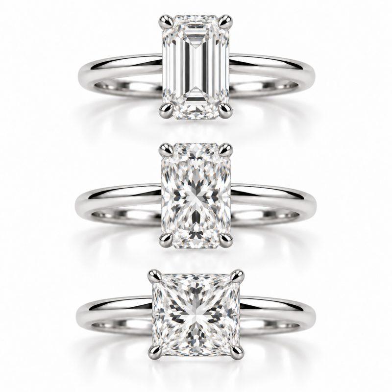 Custom Lab diamond rings Gold Souk Dubai