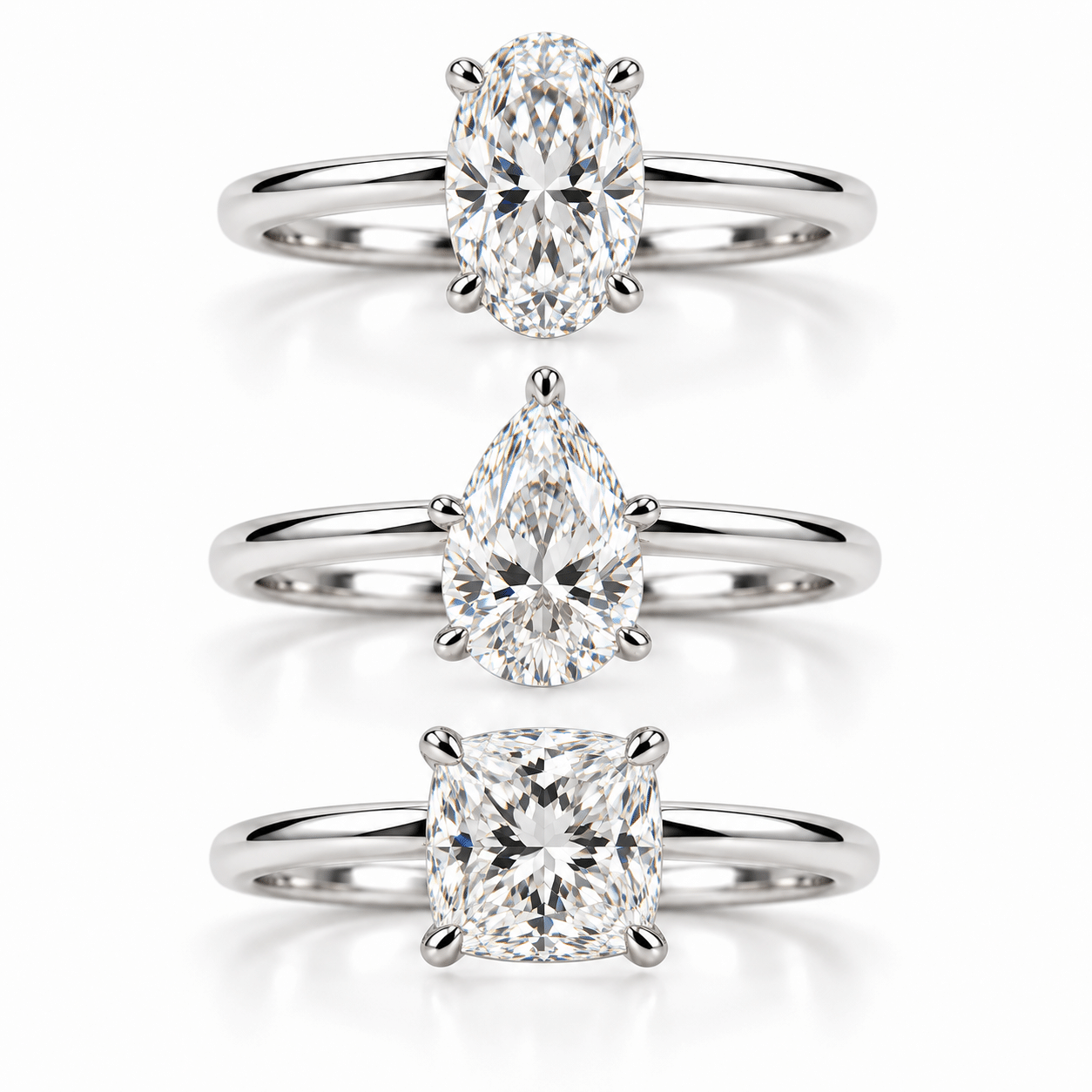 Lab grown diamond rings Gold Souk Dubai