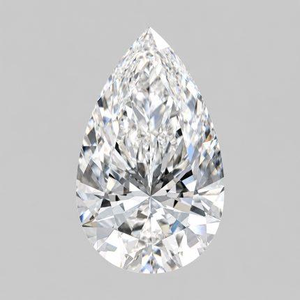 2.50 carat Pear shape lab grown diamond