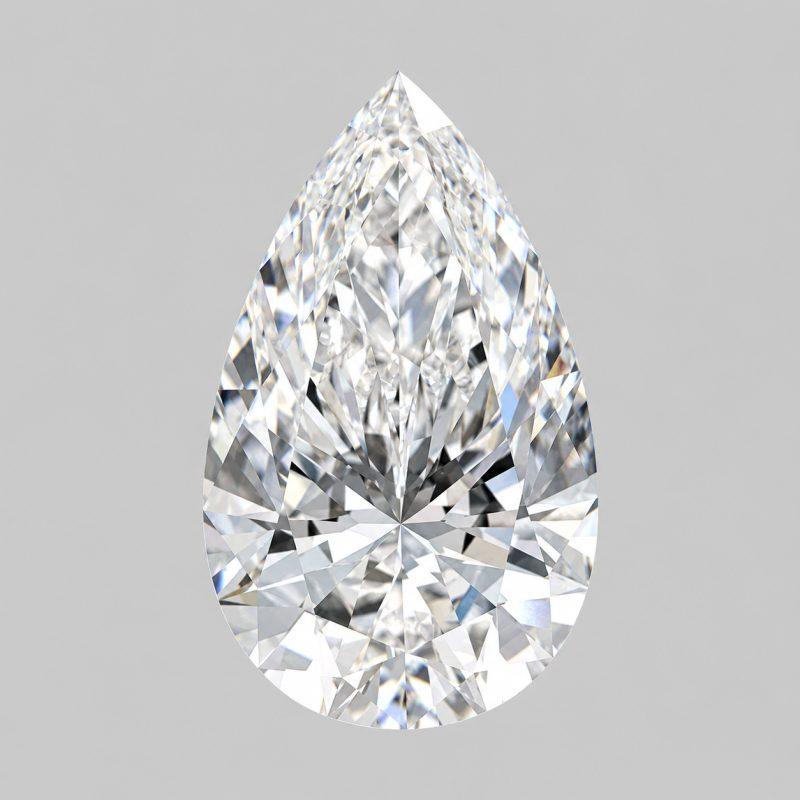 2.50 carat Pear shape lab grown diamond
