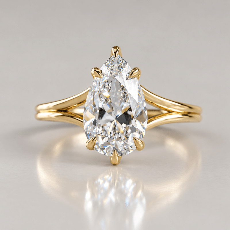 Customized 2 carat lab diamond rings in Dubai Gold Souk