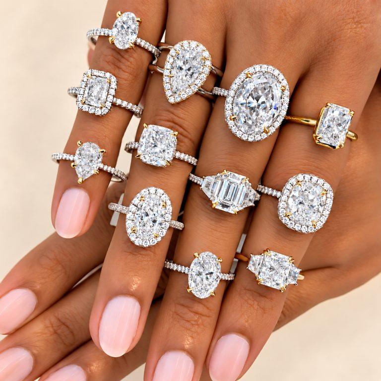 Diamond Rings in Gold Souk Dubai