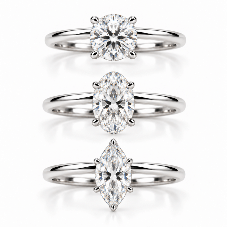 Diamond Rings in Gold Souk Dubai UAE