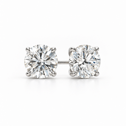 Lab grown diamond stud earrings Gold Souk Dubai